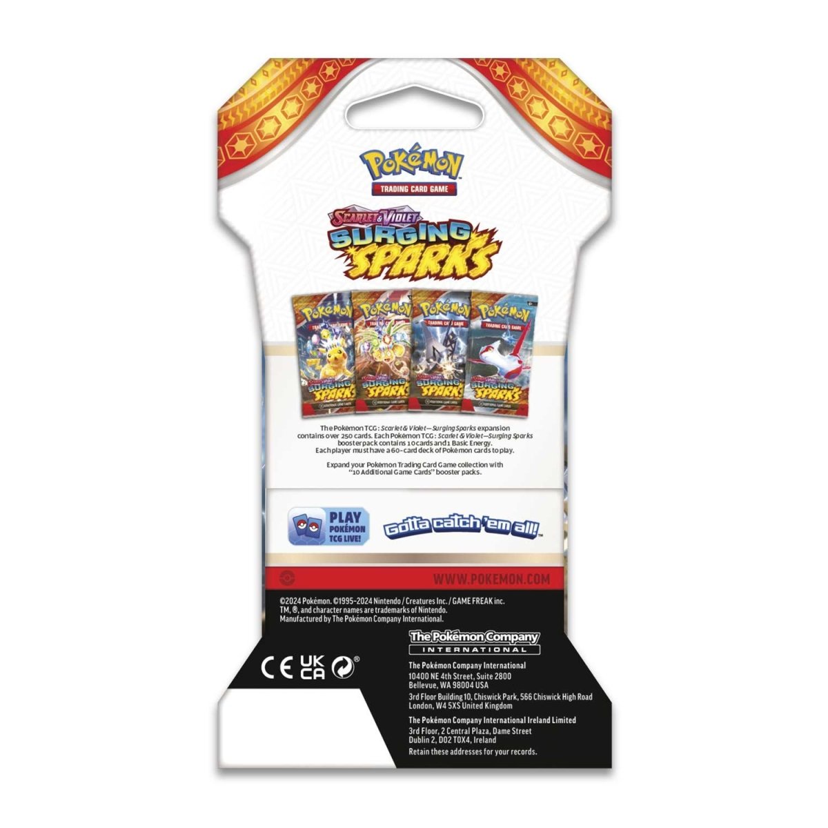 Scarlet & Violet - Surging Sparks Sleeved Booster Pack (10 Cards)