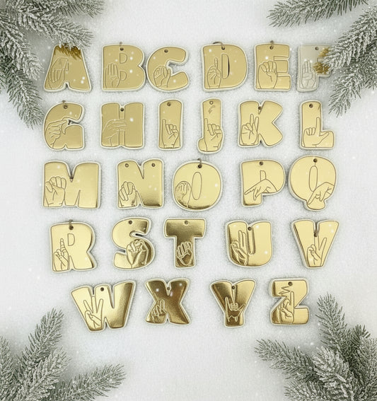 Custom ASL Ornaments and Wall Hangings