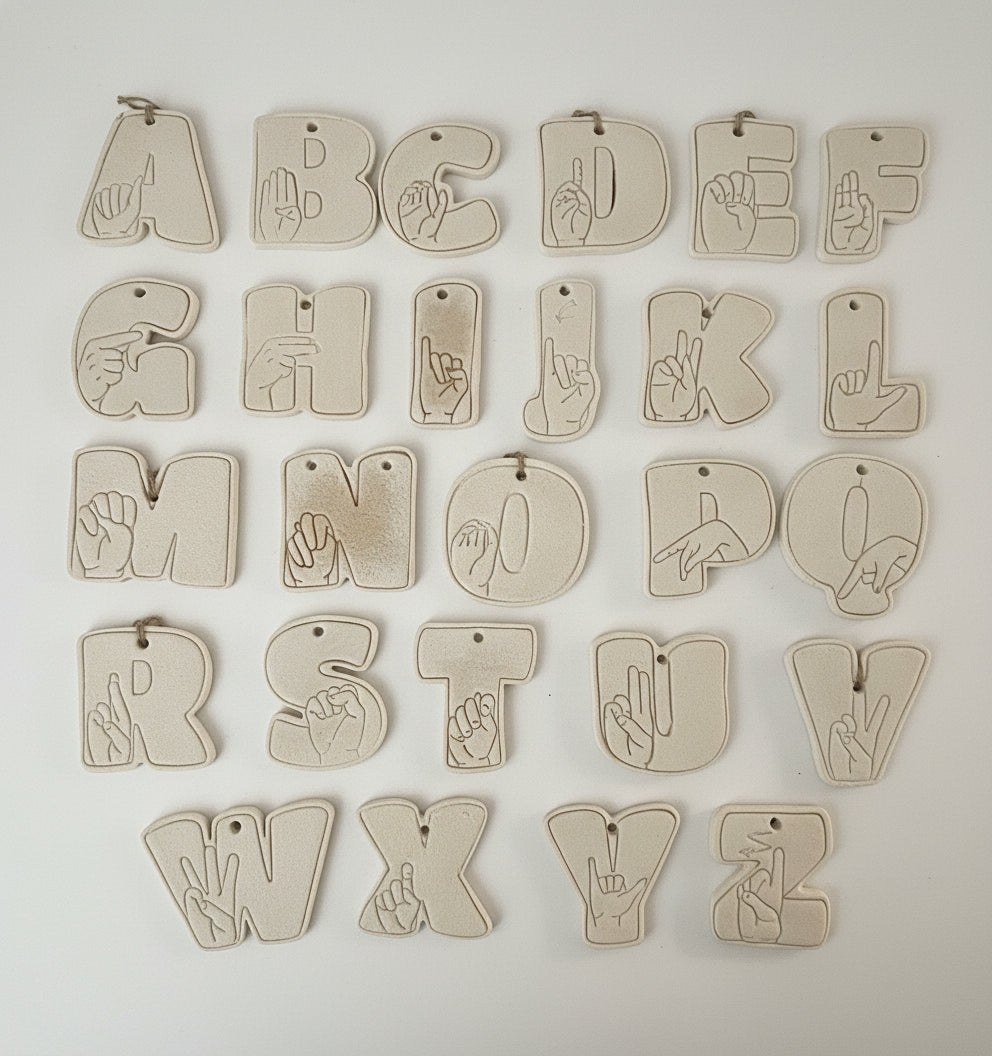 Custom ASL Ornaments and Wall Hangings