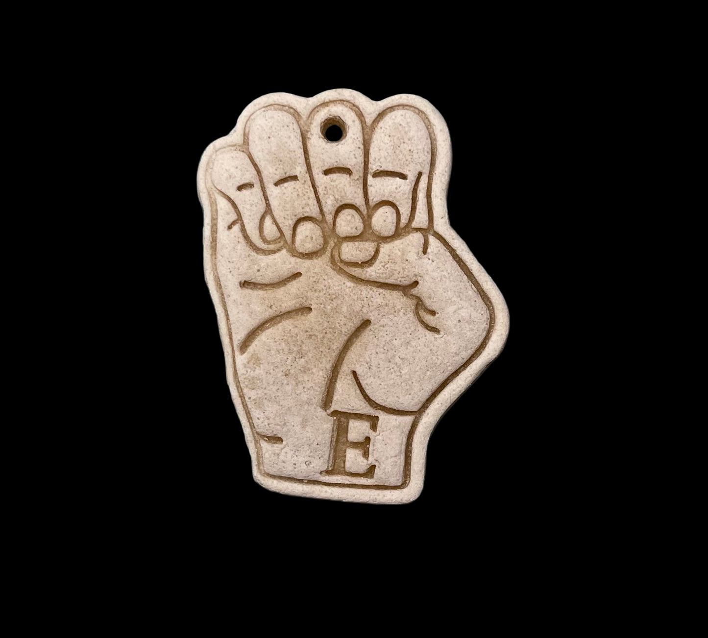 Custom ASL Finger Signs Salt Dough Ornaments and Wall Hangings