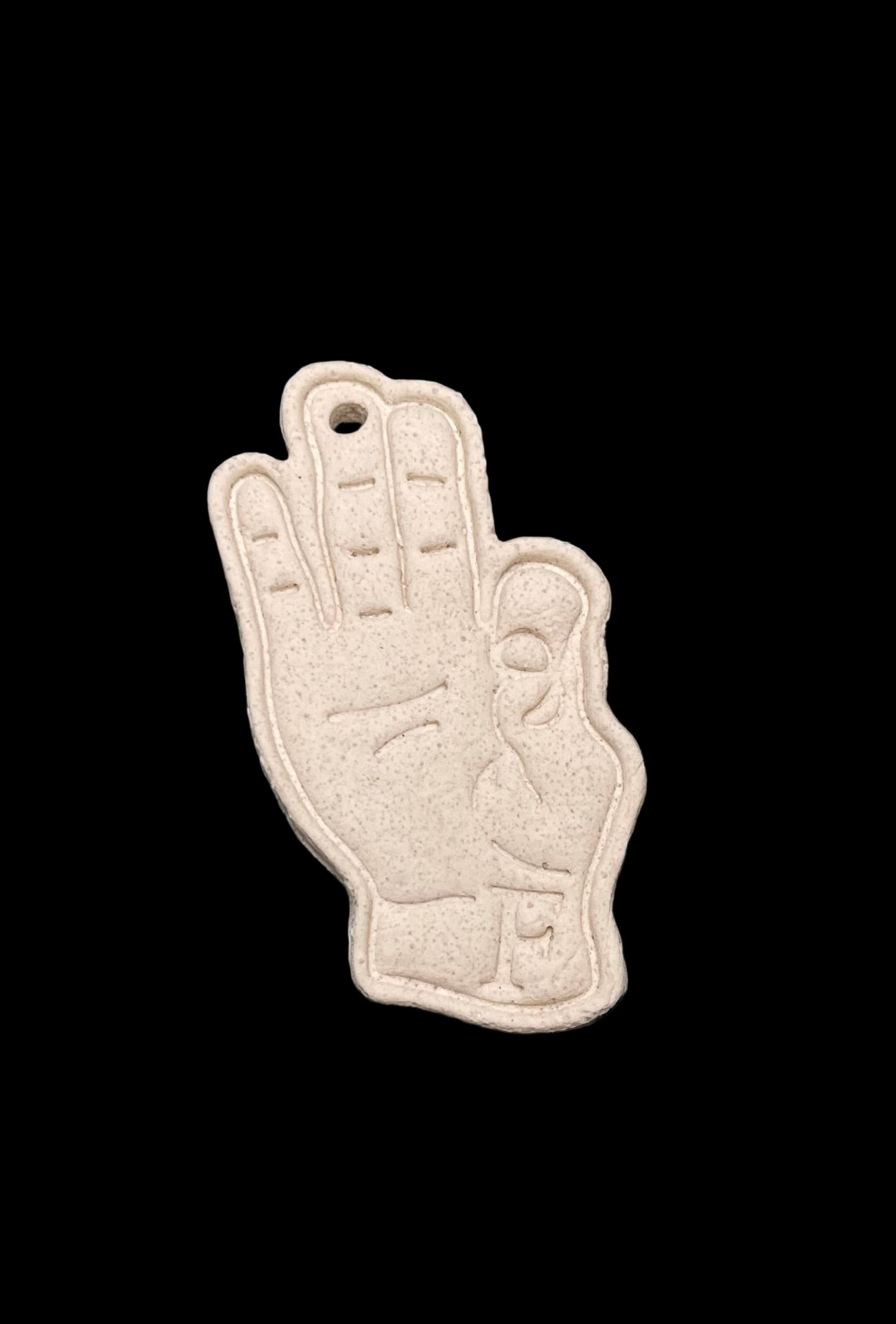 Custom ASL Finger Signs Salt Dough Ornaments and Wall Hangings