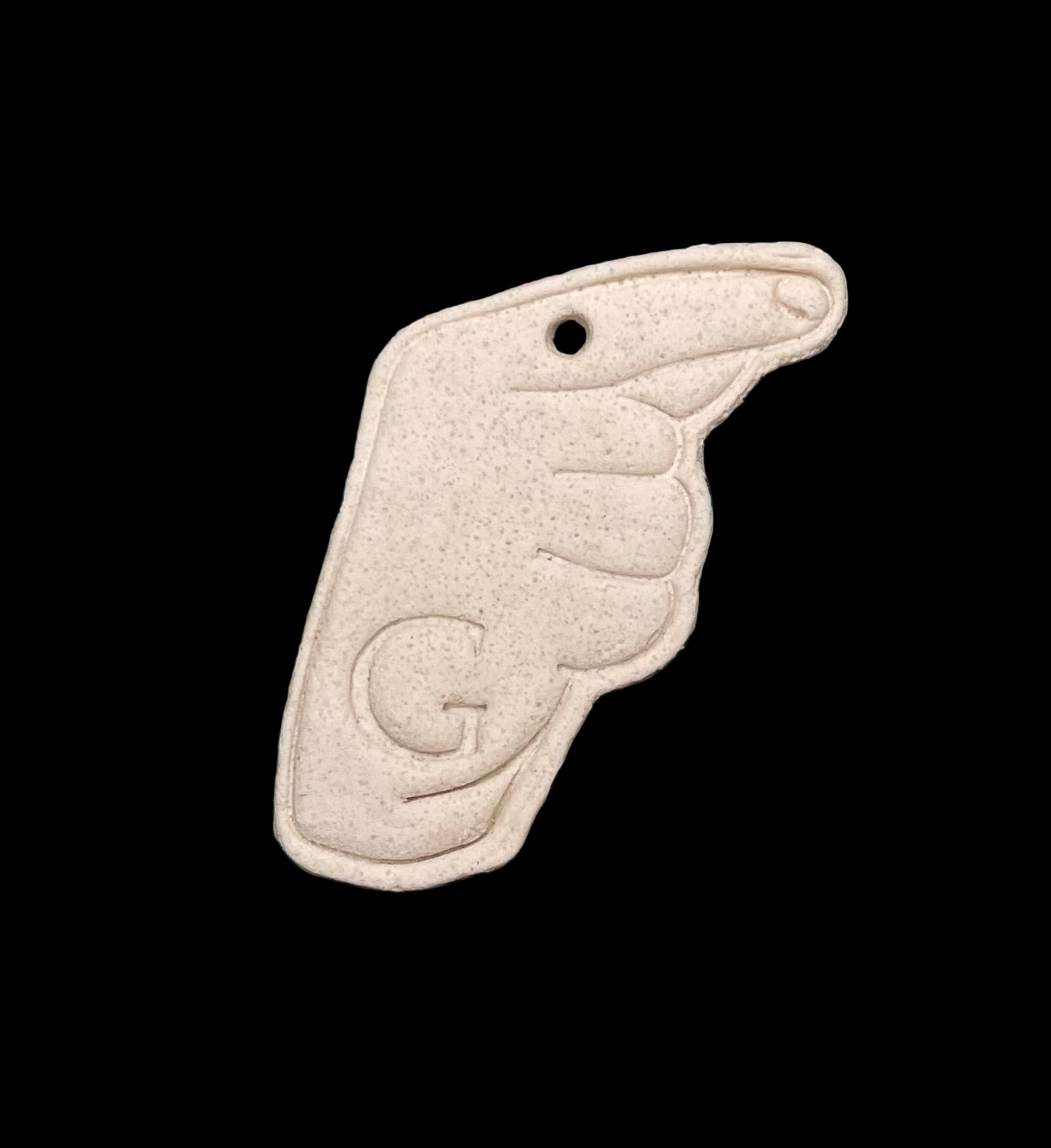 Custom ASL Finger Signs Salt Dough Ornaments and Wall Hangings