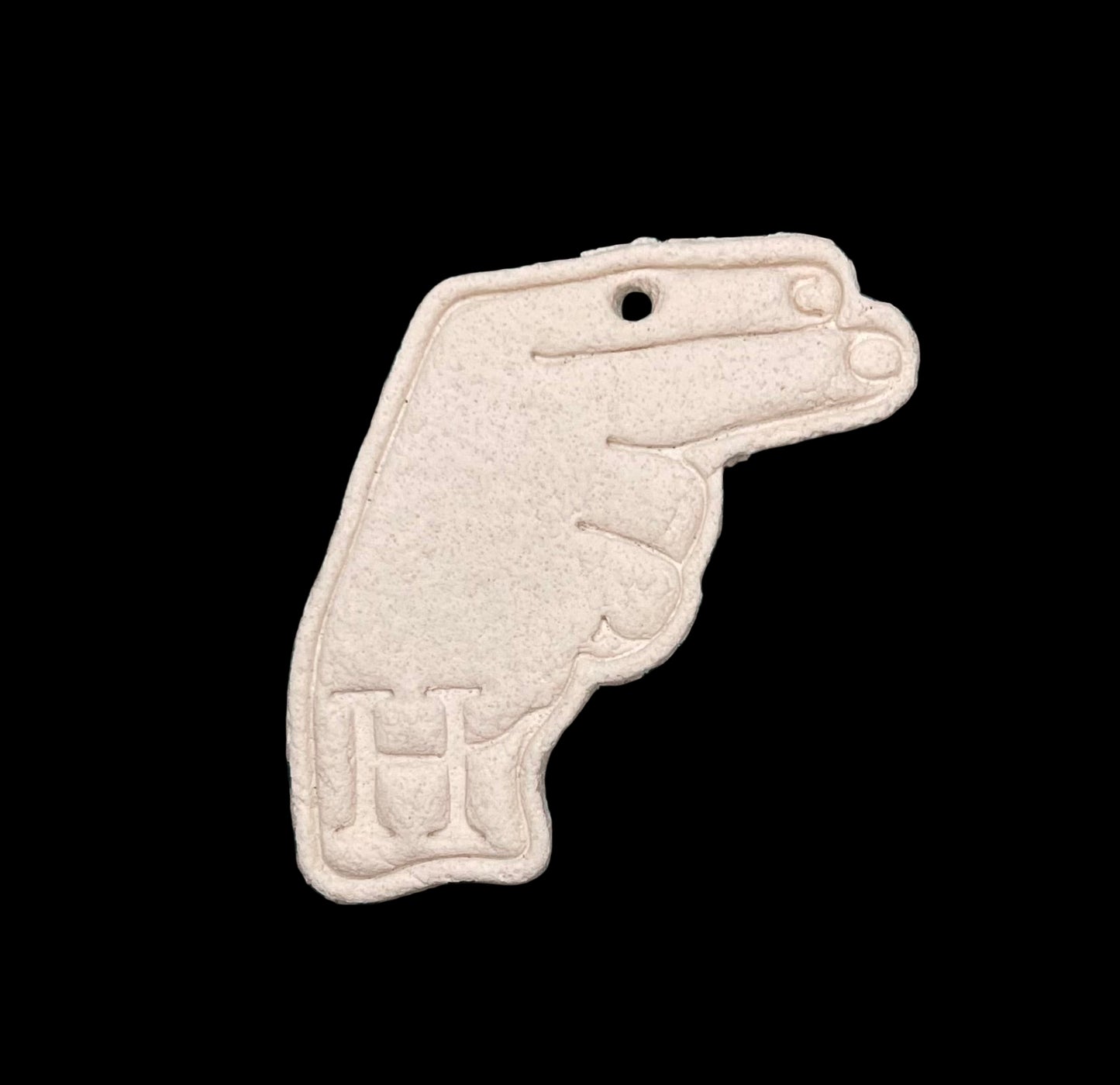 Custom ASL Finger Signs Salt Dough Ornaments and Wall Hangings