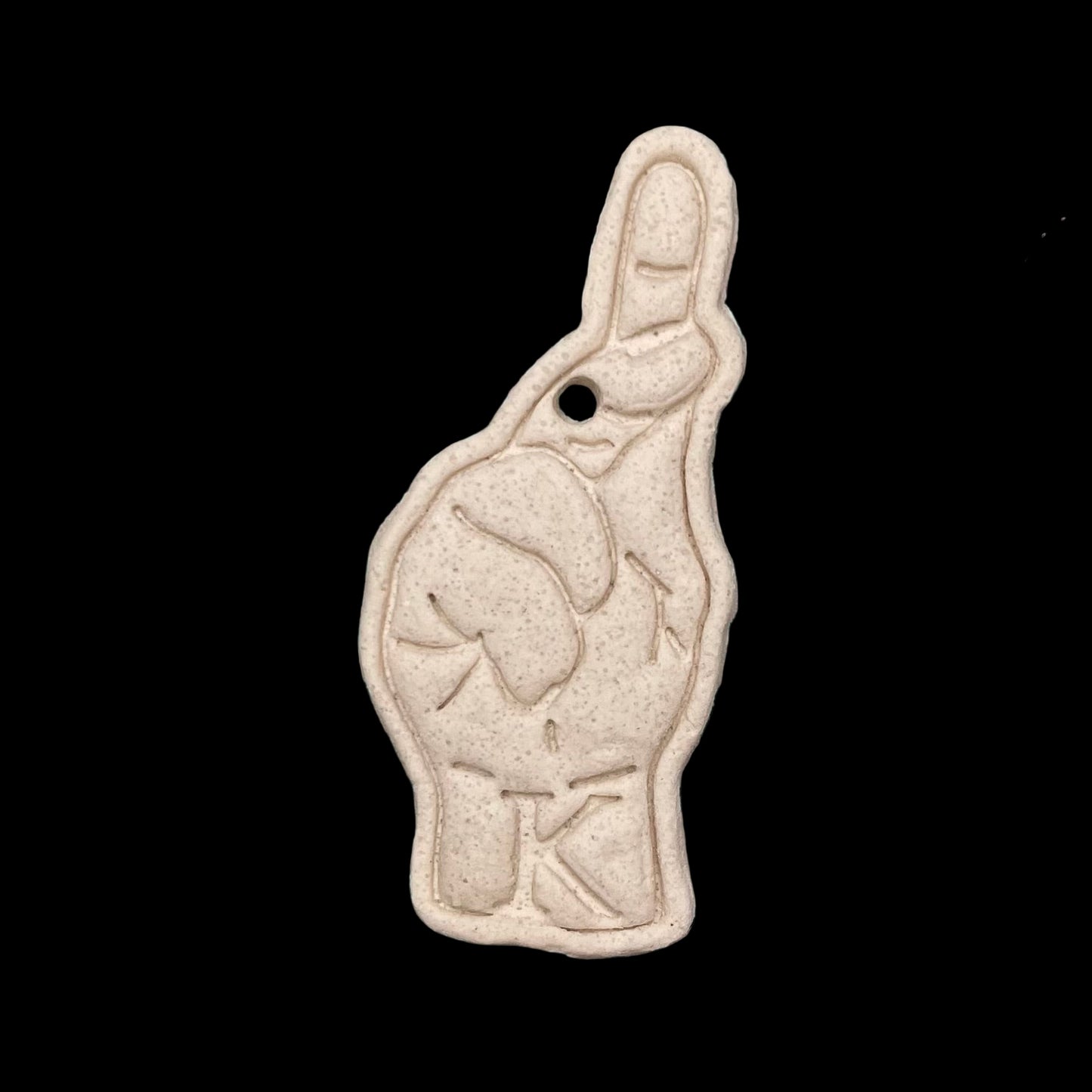 Custom ASL Finger Signs Salt Dough Ornaments and Wall Hangings