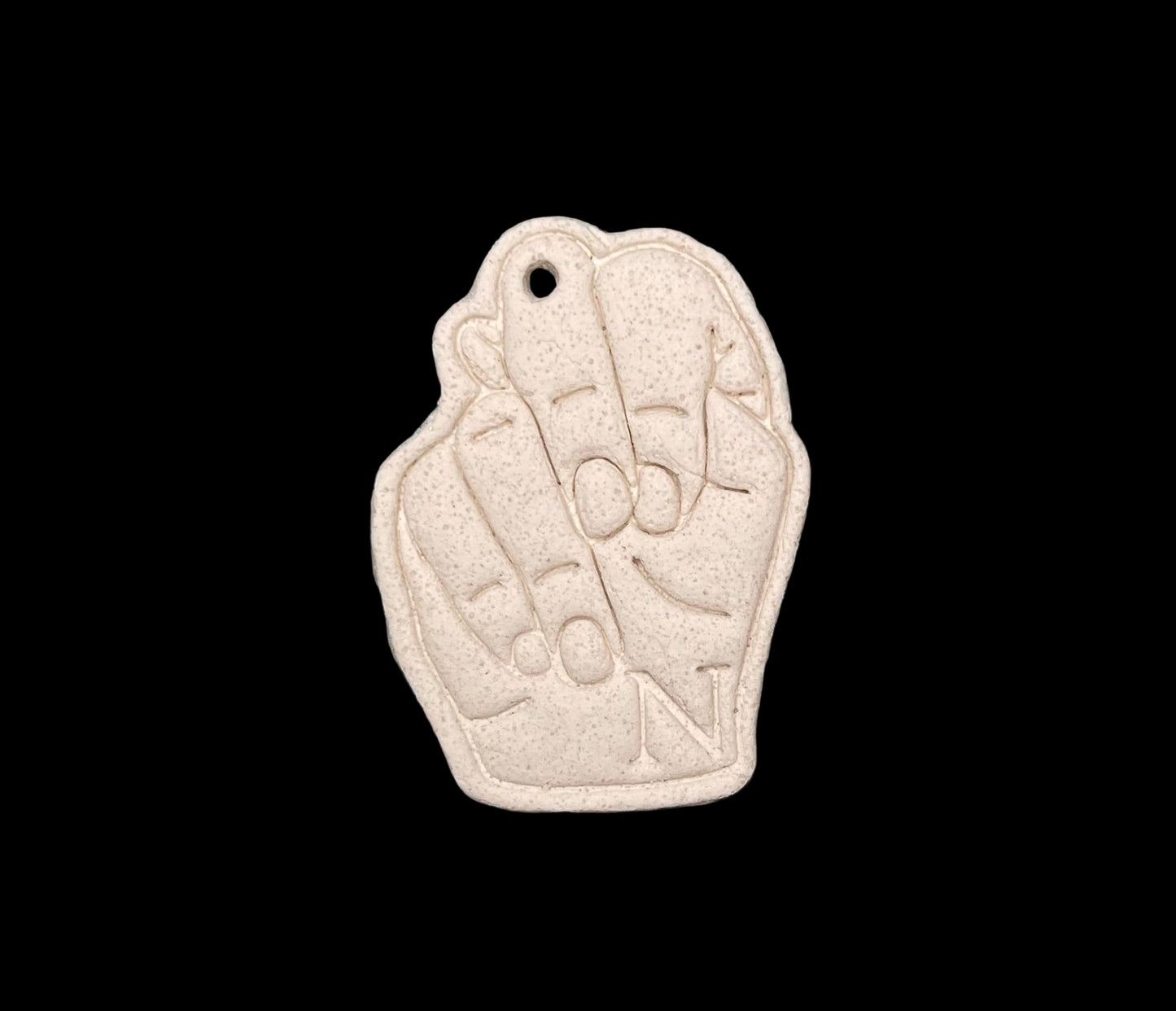 Custom ASL Finger Signs Salt Dough Ornaments and Wall Hangings