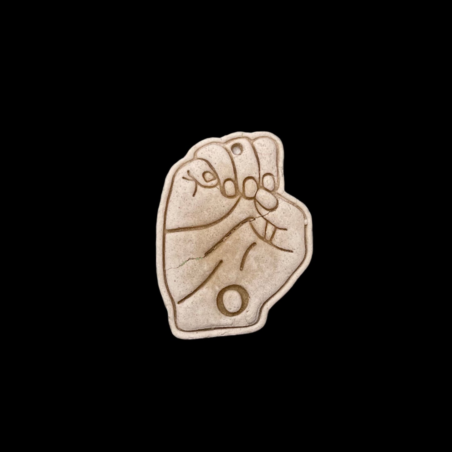 Custom ASL Finger Signs Salt Dough Ornaments and Wall Hangings