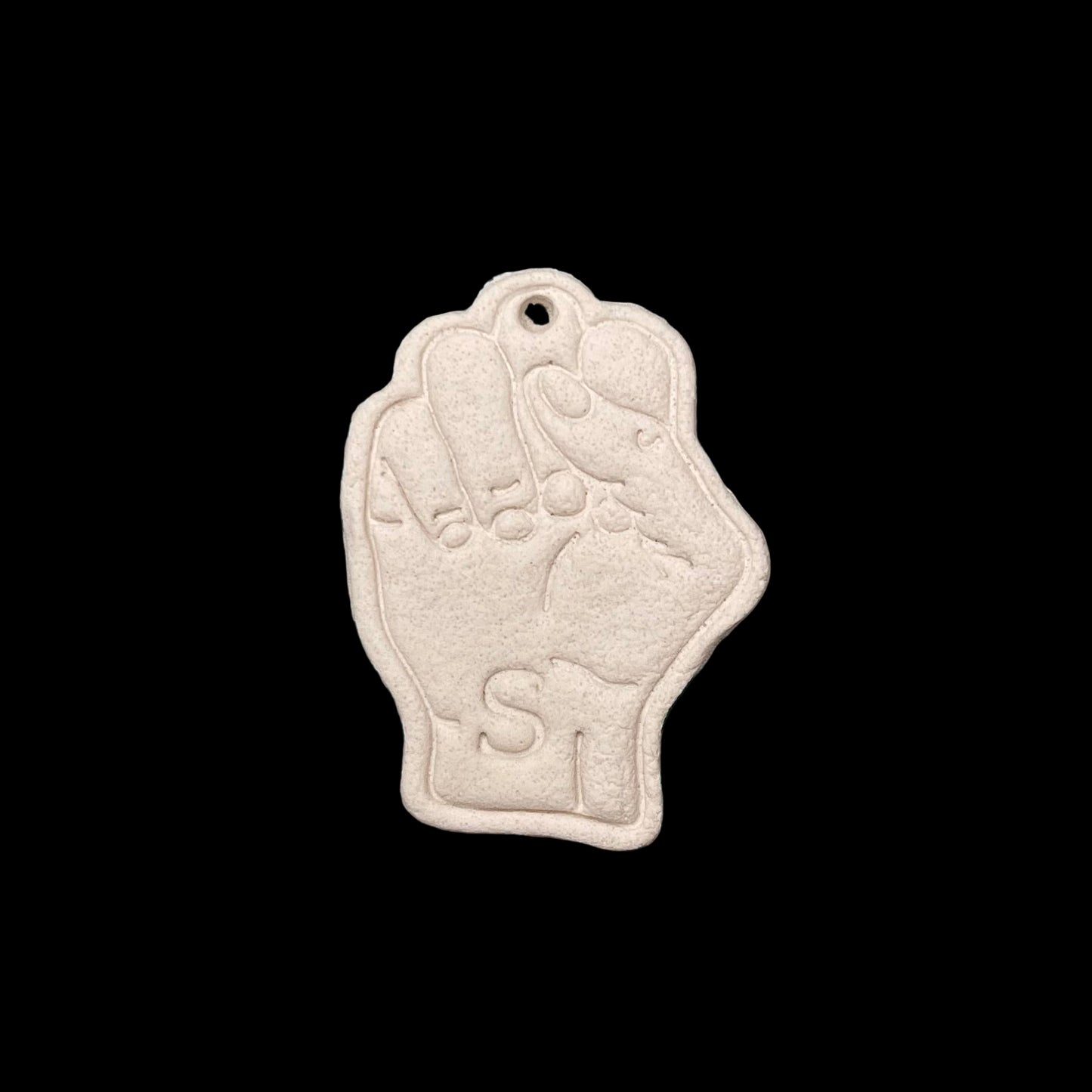 Custom ASL Finger Signs Salt Dough Ornaments and Wall Hangings