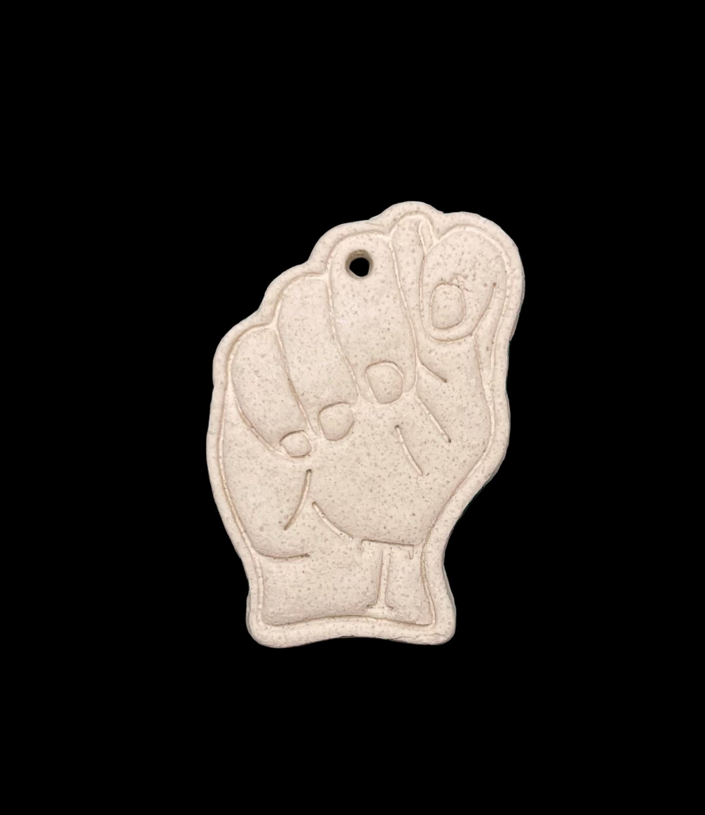 Custom ASL Finger Signs Salt Dough Ornaments and Wall Hangings