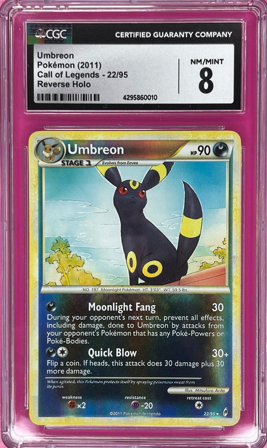 Umbreon 22/95 CGC 8 Call of Legends Reverse Holo Rare