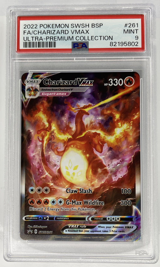 Charizard VMAX SWSH261 Black Star Promo PSA 9 MINT