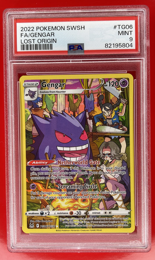 Gengar TG06/TG30 Lost Origin Trainer Gallery Ultra Rare PSA 9 MINT