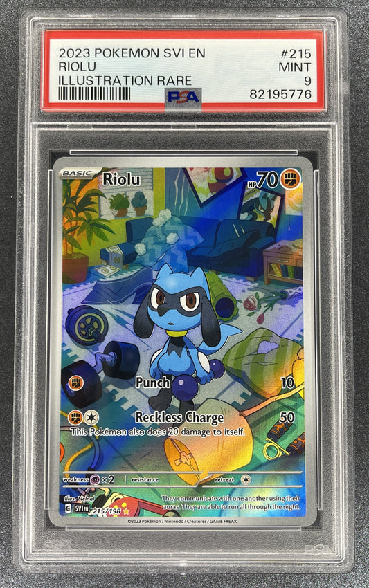 Riolu 215/198 PSA 9 Scarlet & Violet Illustration Rare