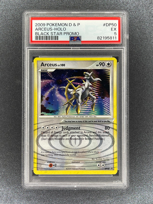 Arceus EX LV.100 DP50 Black Star Promo Holo PSA 5