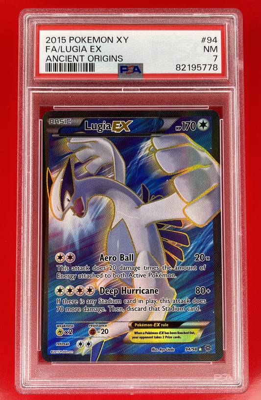 Lugia EX 94/98 PSA 7 XY Ancient Origins Full Art Ultra Rare