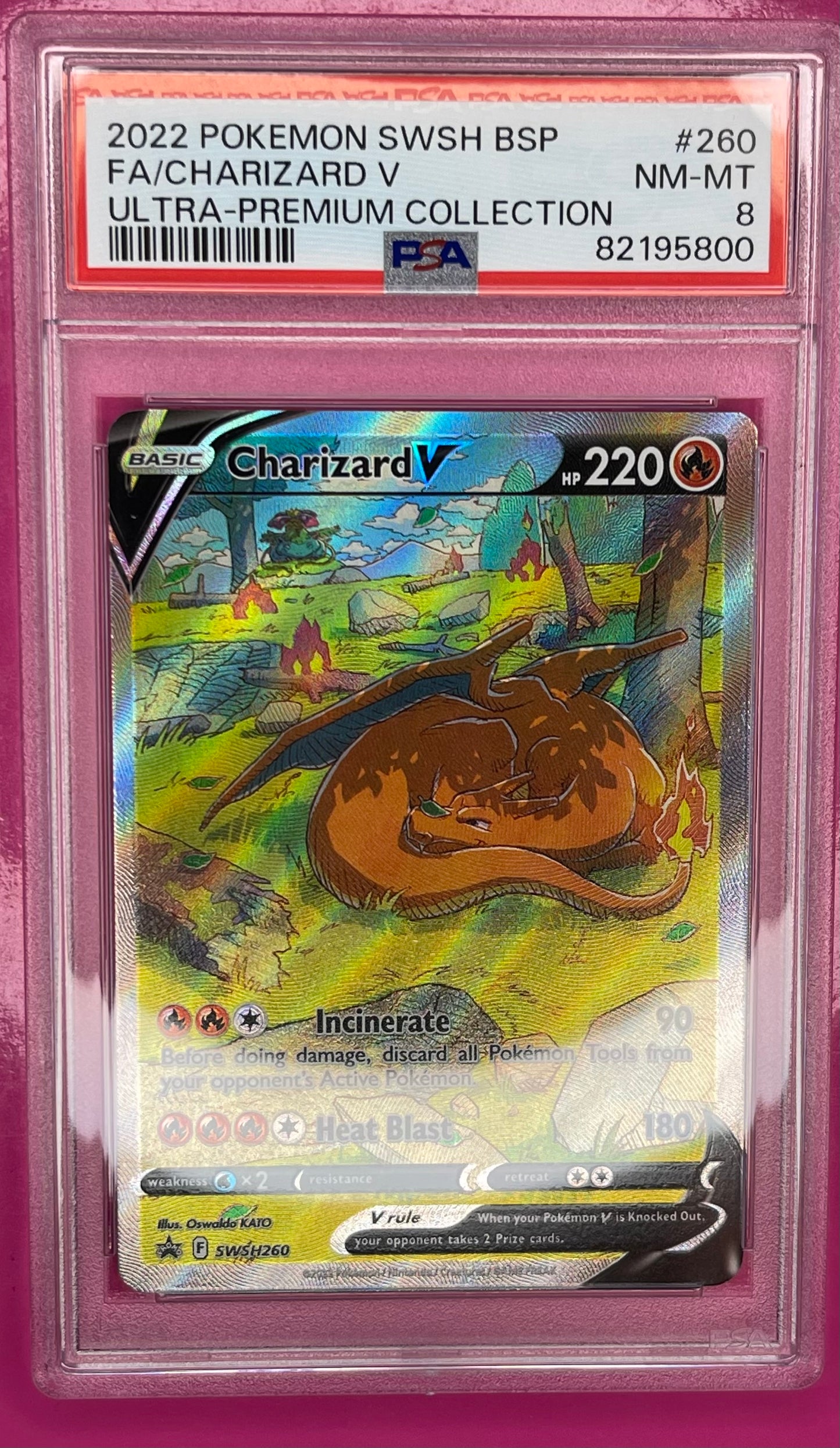 Charizard VMAX SWSH260 Ultra Premium Collection PSA 8