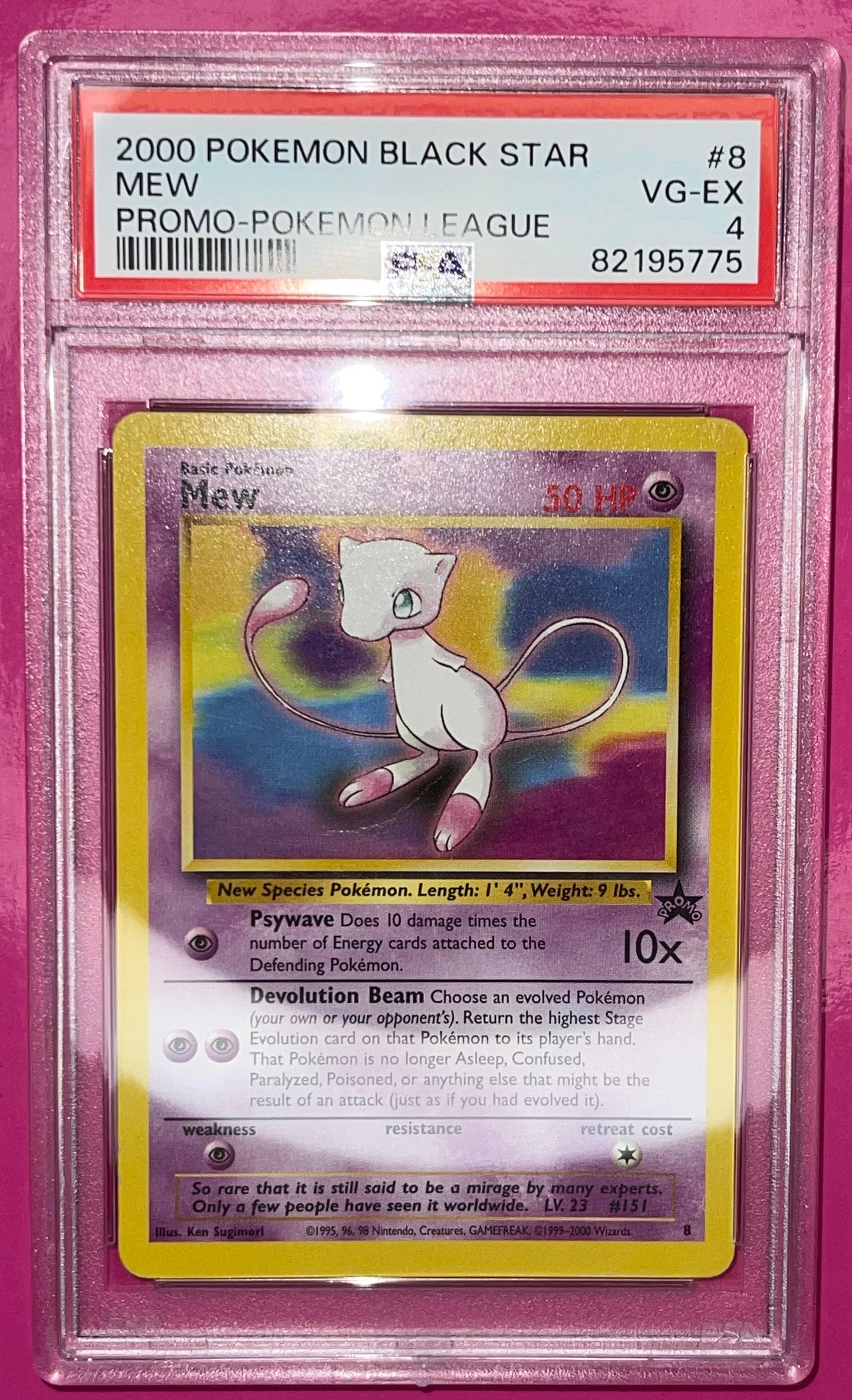 Mew Black Star Promo #8 PSA 4 2000 Wizards