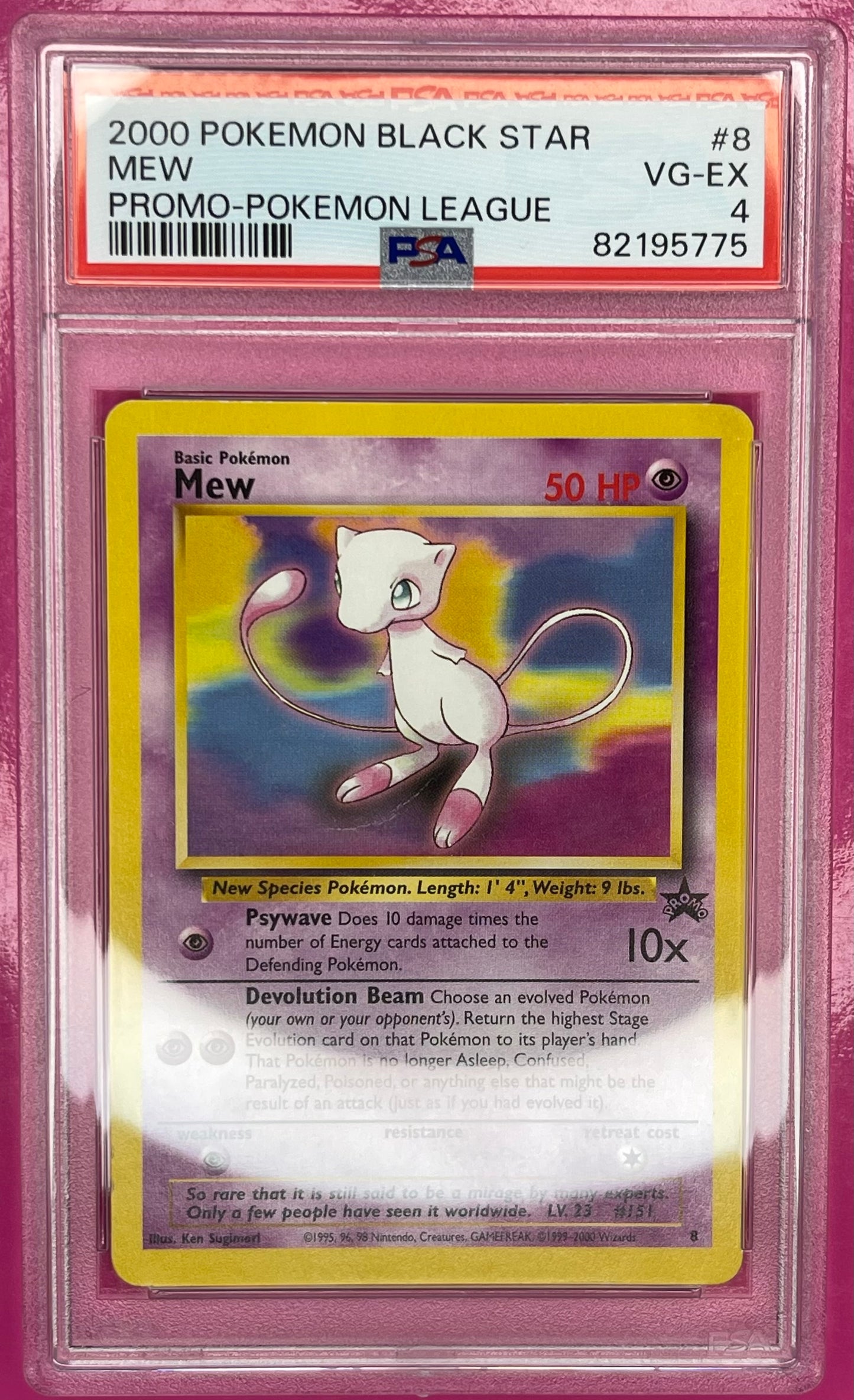 Mew Black Star Promo #8 PSA 4 2000 Wizards