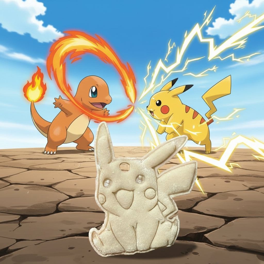 Custom Pokémon Salt Dough Ornaments set of 5 or Individual Ornaments