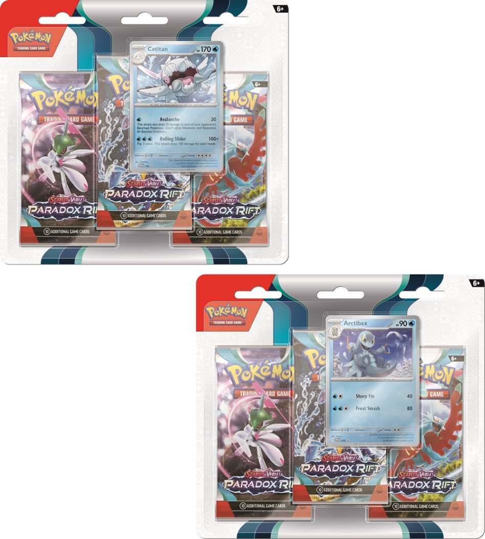 Pokemon Scarlet and Violet Paradox Rift 3-Pack Blister - Styles May Vary