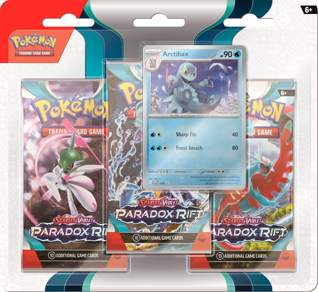 Pokemon Scarlet and Violet Paradox Rift 3-Pack Blister - Styles May Vary