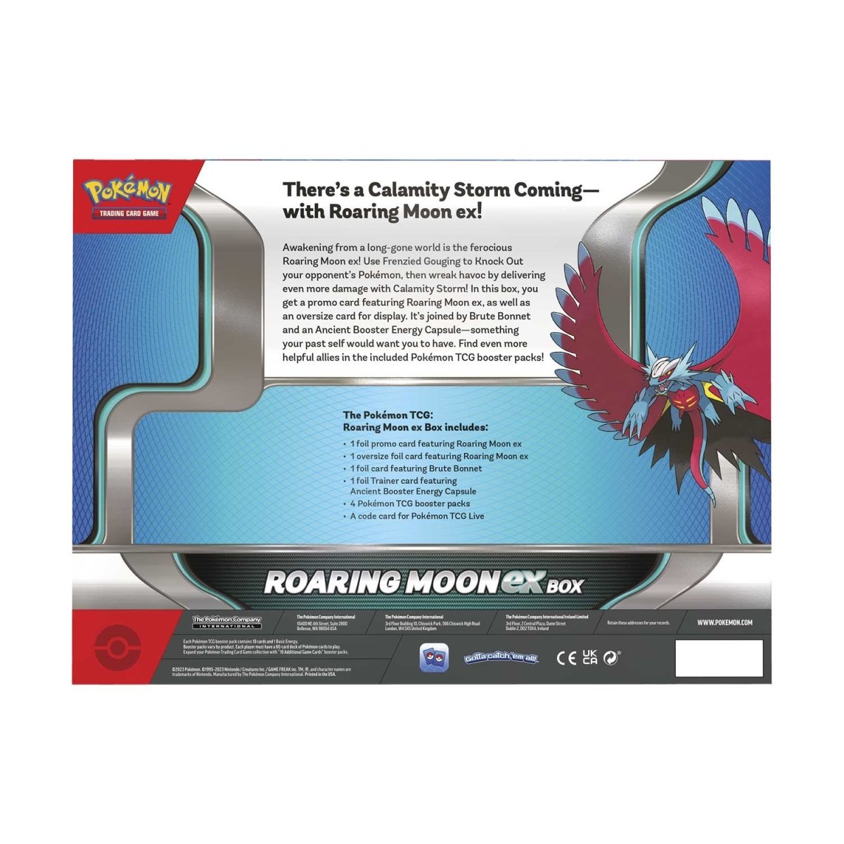 Pokémon TCG: Roaring Moon ex Box